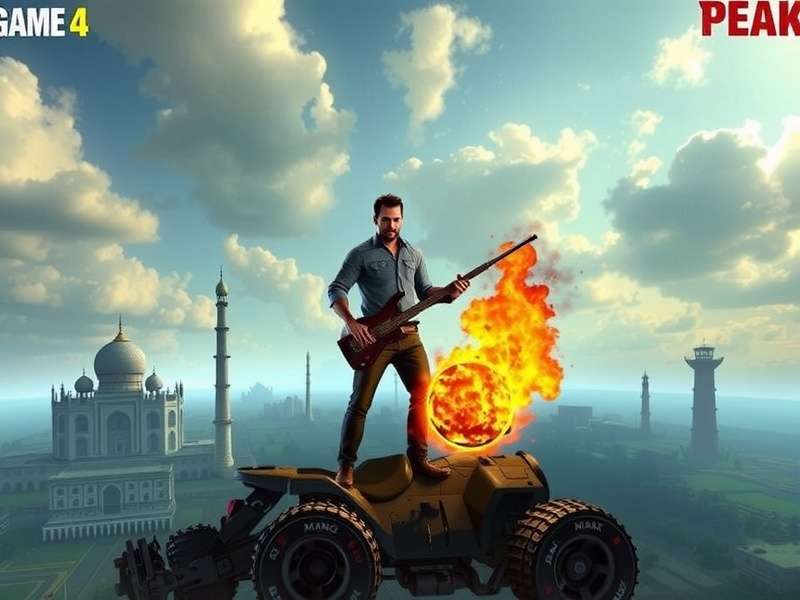 Peak game download statistics visualization on mobile devices