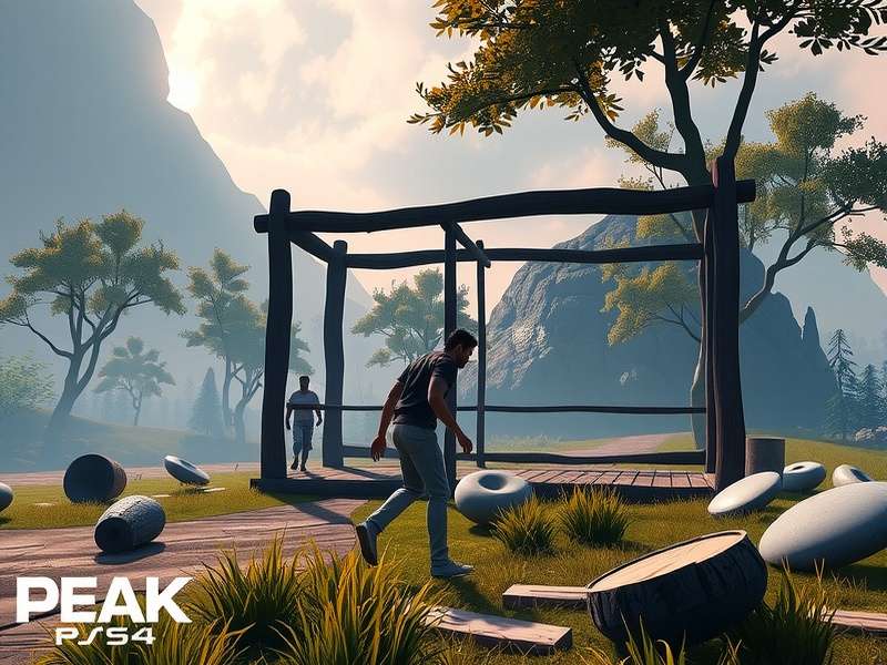 PlayStation 5 console with DualSense controller running a vibrant fantasy game