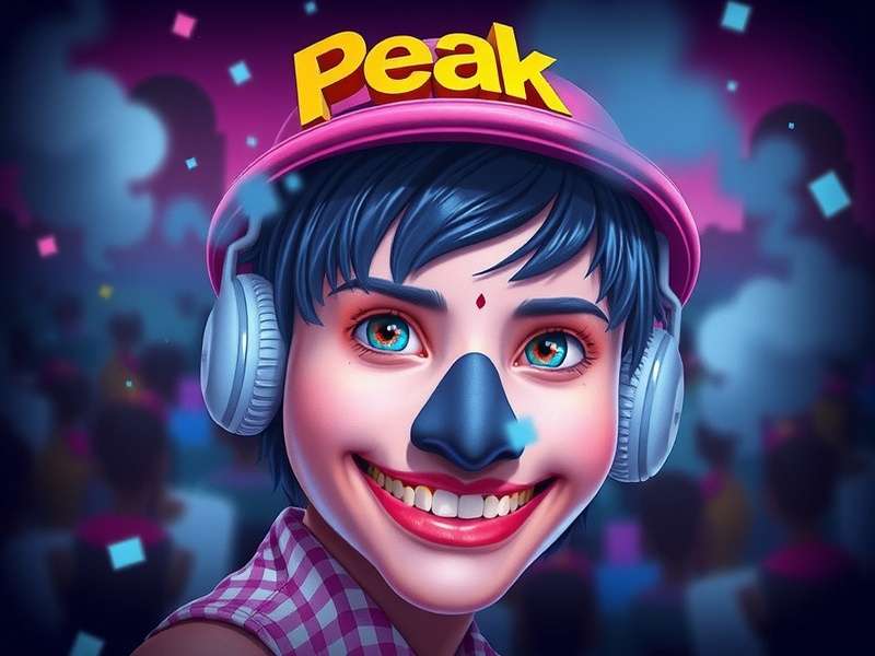 Peak Game Hero Image showing climbers ascending a majestic mountain with strategic UI elements visible