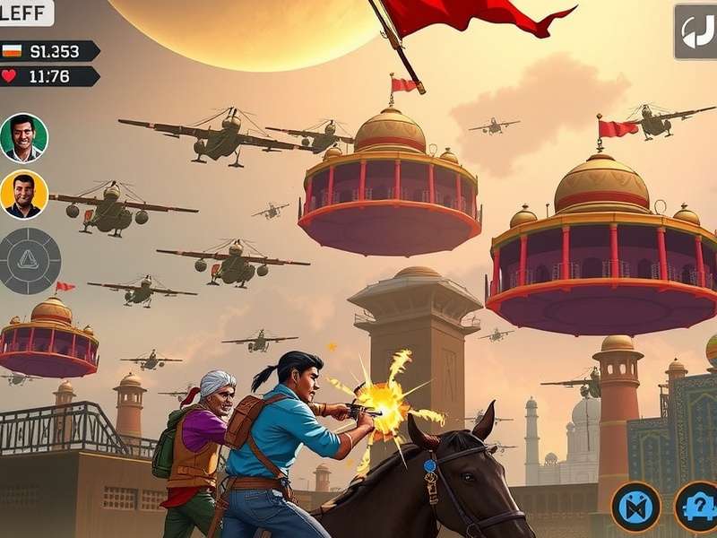 Peak Game intense gameplay scene showing character action and UI