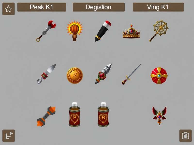 Collection of Peak Game items in HD PNG format