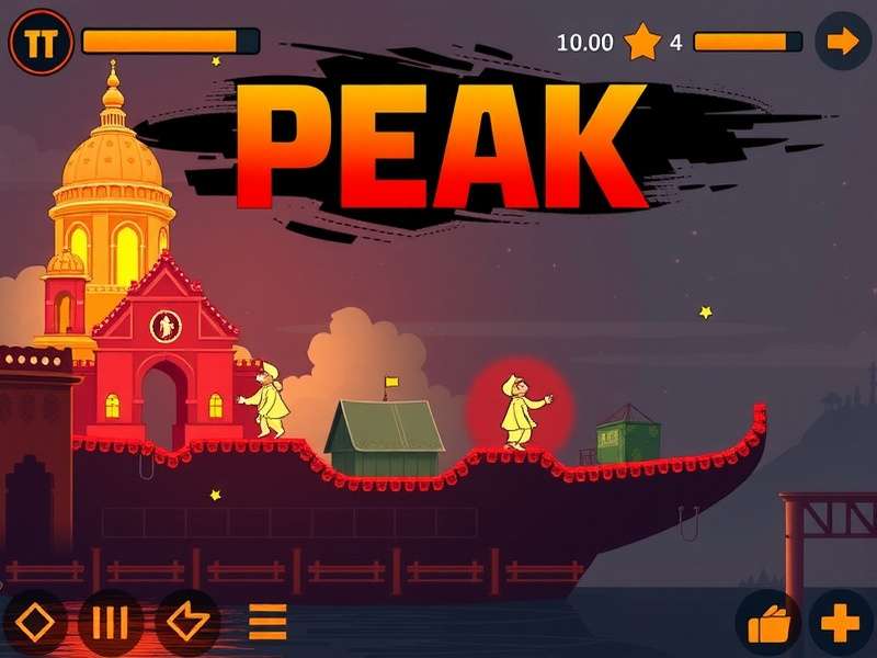 Performance benchmark chart comparing Peak Game on various Mac models