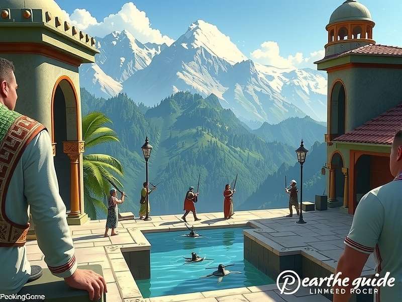 Detailed strategy map for Peak Game showing key locations and routes