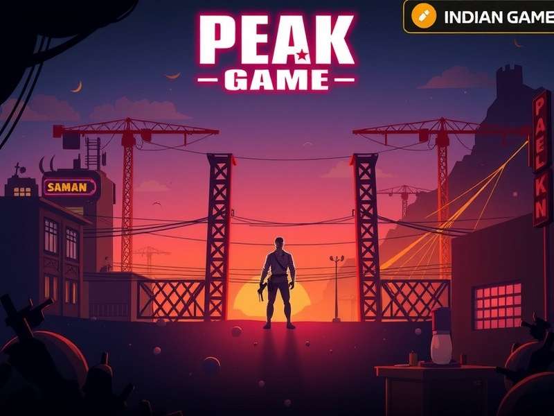 Peak Game gameplay screenshot showing strategic interface and mountain landscape