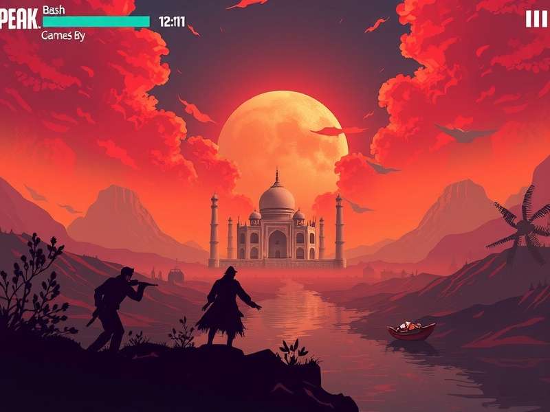 Peak Game gameplay screenshot showing advanced level