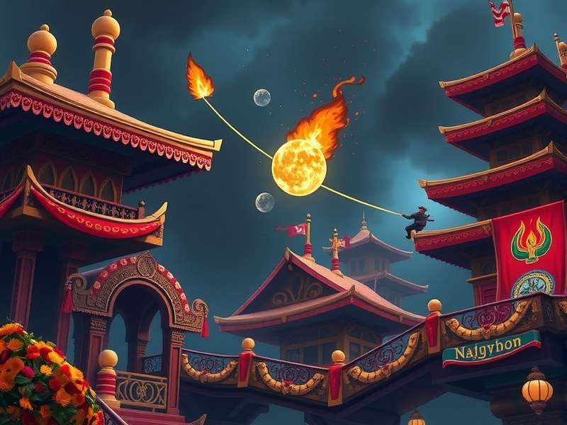 Peak Game secret ending scene showing protagonist returning to village