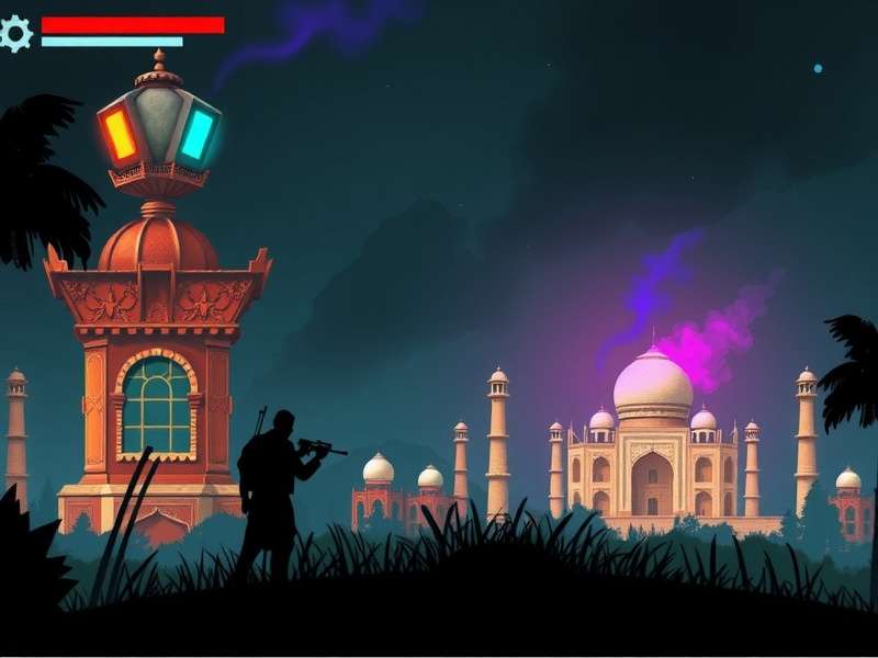 Close-up of a gaming controller with vibrant game visuals reflected on the screen