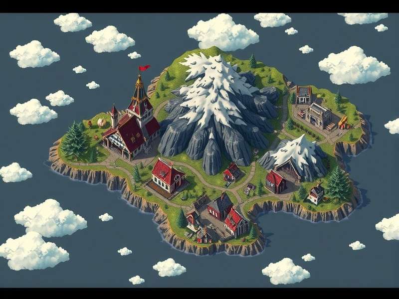 Peak Map showing various game zones and landmarks