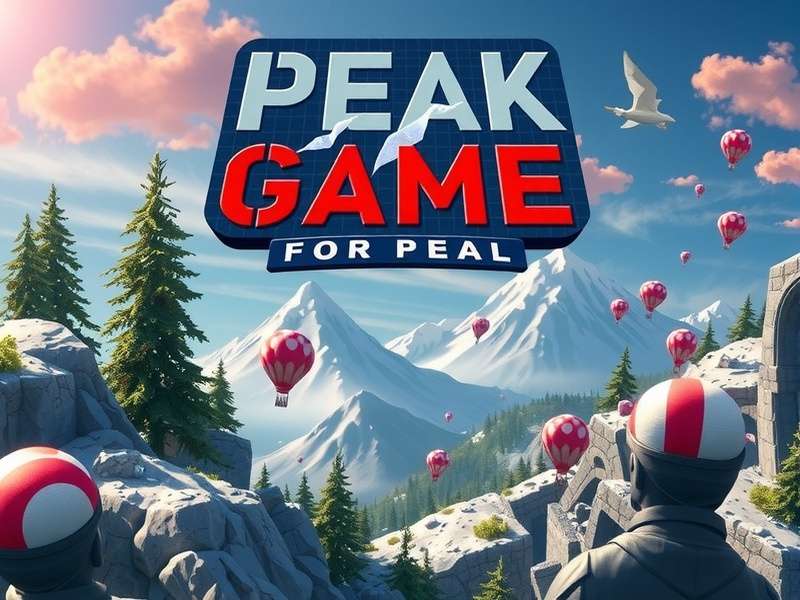 Peak Game Free gameplay screenshot showing mountain climbing and strategy elements