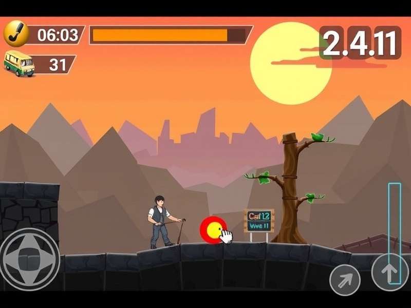 Screenshot of Peak game interface on mobile showing climb controls and inventory