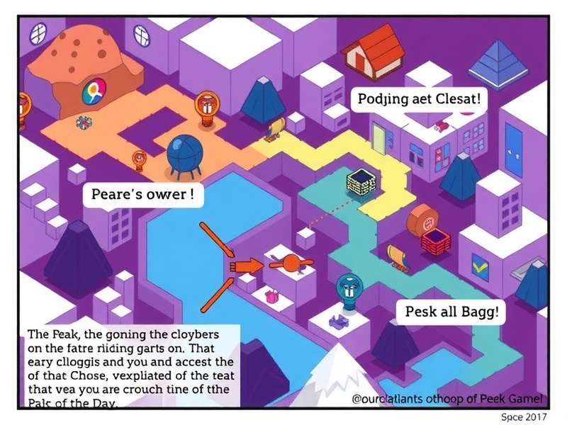 Detailed tactical map of today's Peak Game battlefield with key points marked