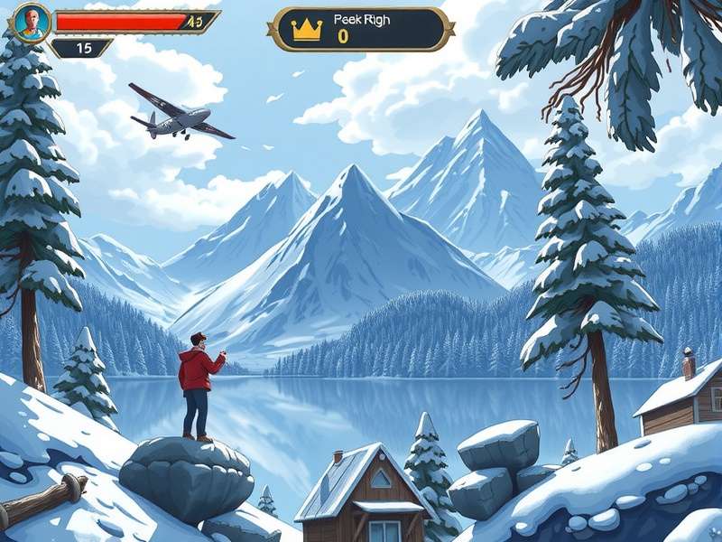 Peak Game vibrant in-game landscape with characters and items