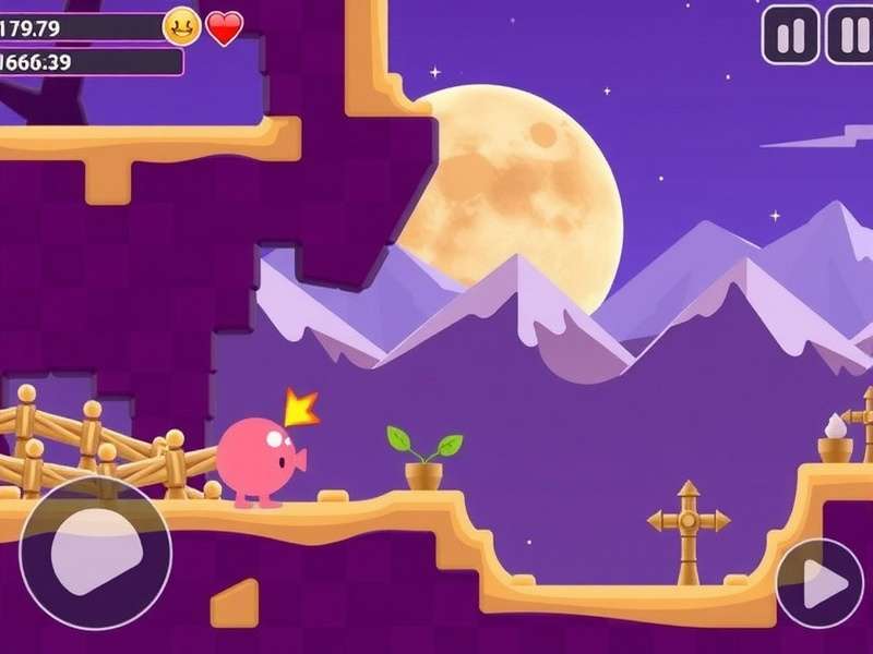 Mountain peak landscape representing the game Peak