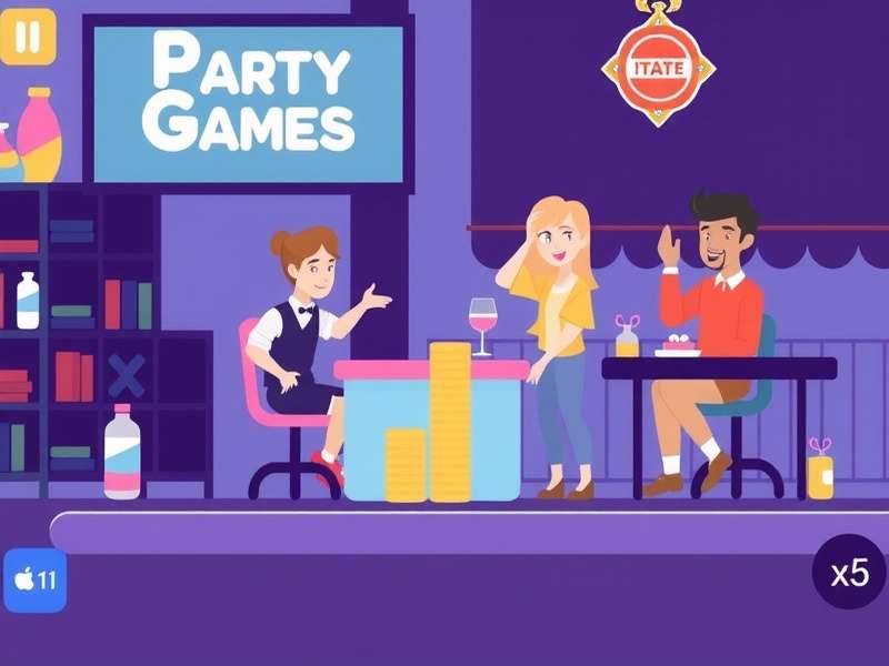 In-game screenshot of the Peak Game Ice Map showing characters navigating slippery terrain with power-ups.