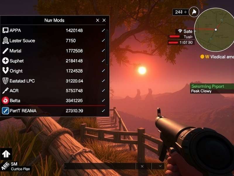 Peak Game with various mods applied showing enhanced graphics and new characters