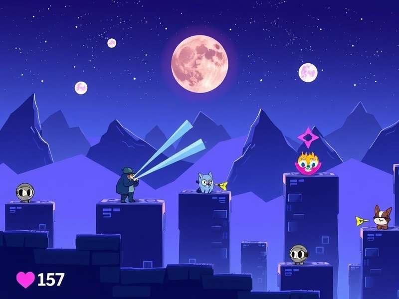 Peak Game Console shown in a modern gaming setup with vibrant lighting