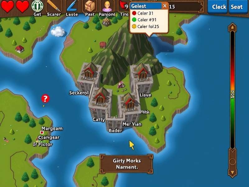 Peak game map loading error screen with spinning icon