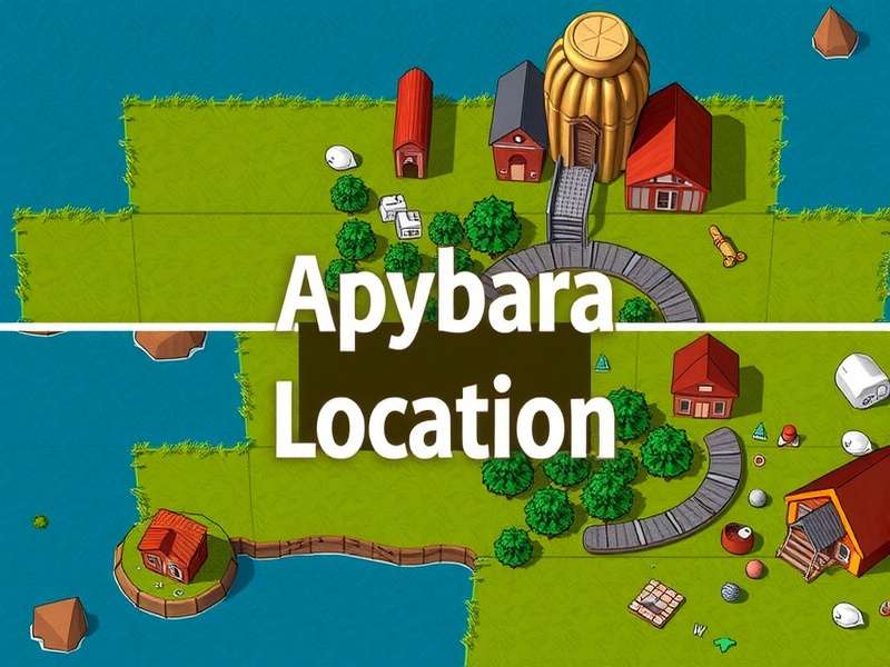 Capybara in-game habitat near a river