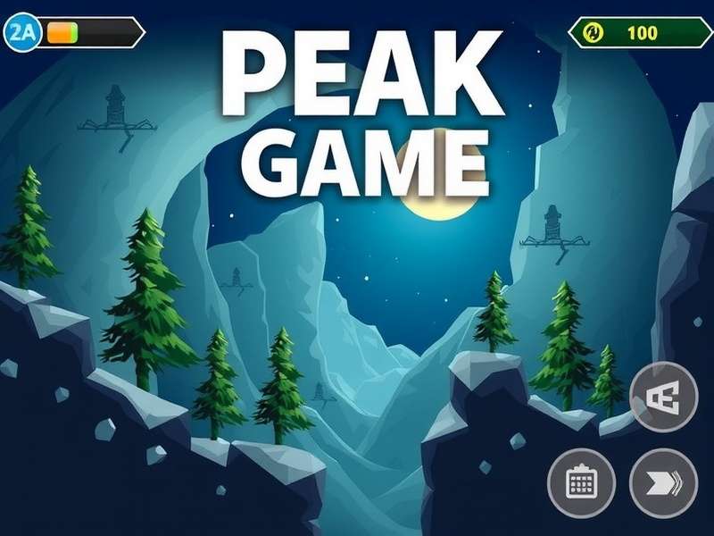 Mountain peak landscape for Peak Game