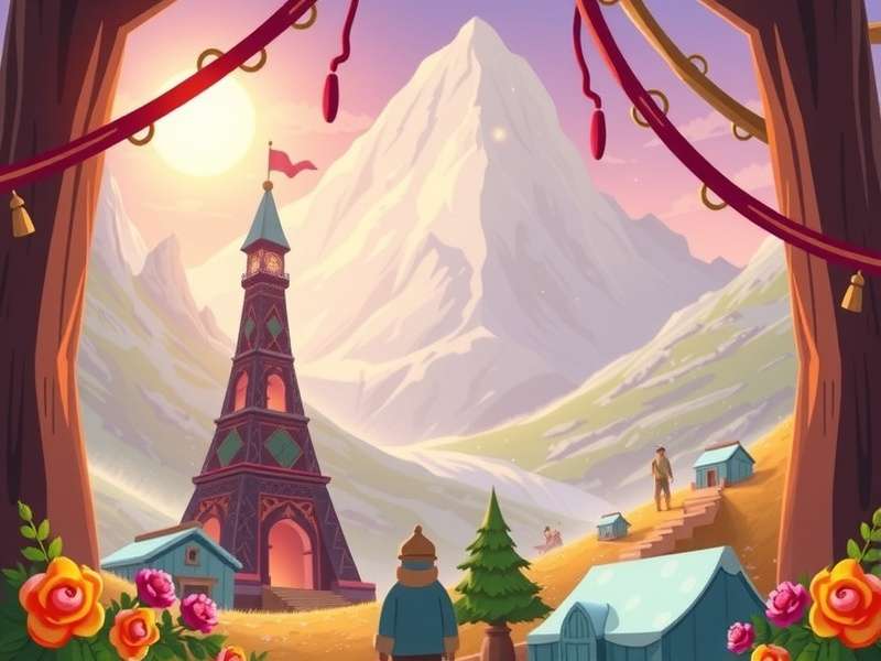 Peak Game stunning gameplay screenshot showing mountain adventure