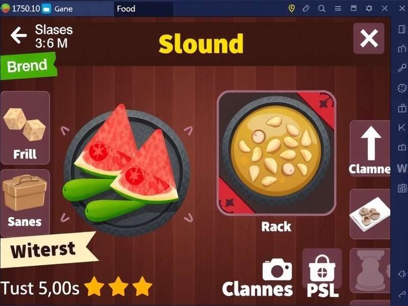 Gaming setup with healthy snacks and Peak Game interface