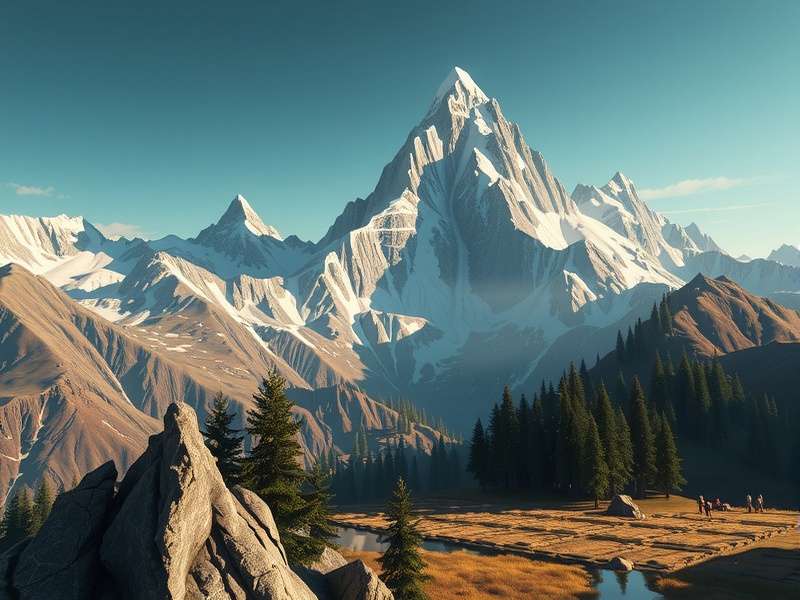Steam Peak — Peak Game immersive world vista with mountains and sky