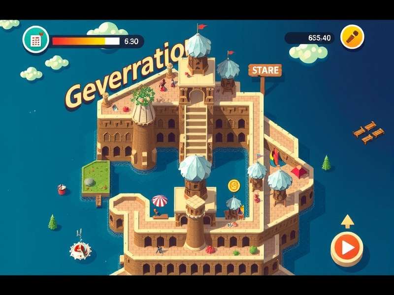 Peak Game Map Generation — Procedural terrain overview showing biomes, elevation layers, and loot hotspots