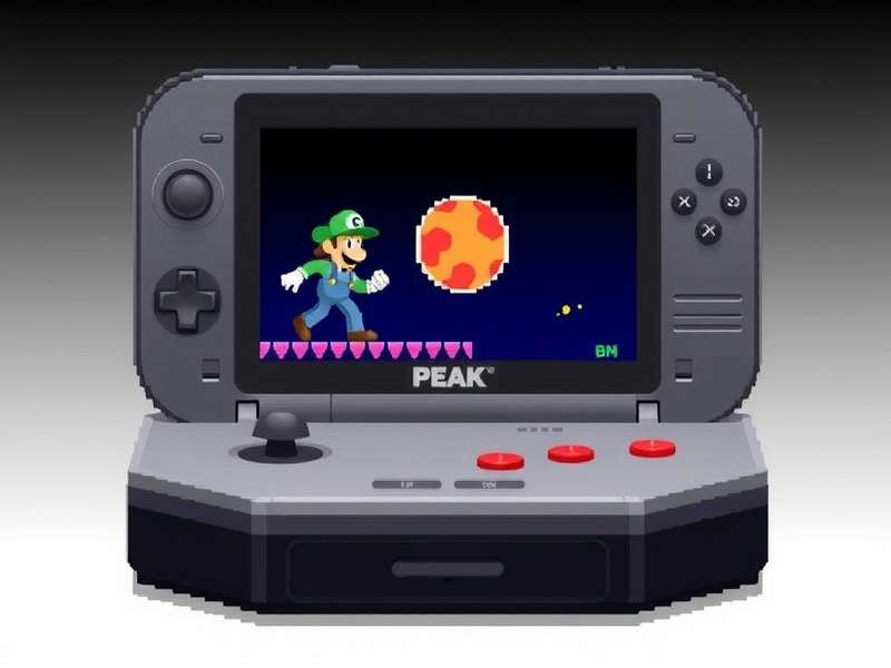 Peak Game Console with official launch branding and date