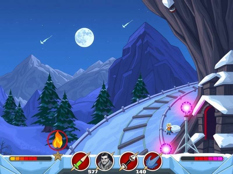 Peak Game Freezing To Death — Frost Zone map with thermal gradients and survival checkpoints