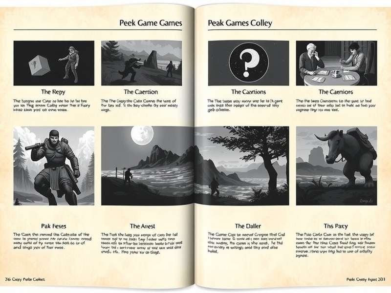 Peak Game Guidebook Pages featuring map strategies and pro player interviews