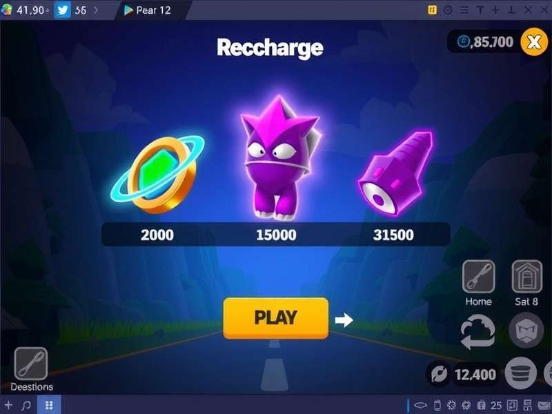 Peak Game Items Recharge dashboard showing UPI and Indian payment options
