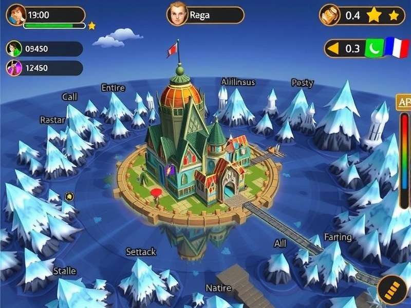 Peak Game map zone layout with color-coded regions